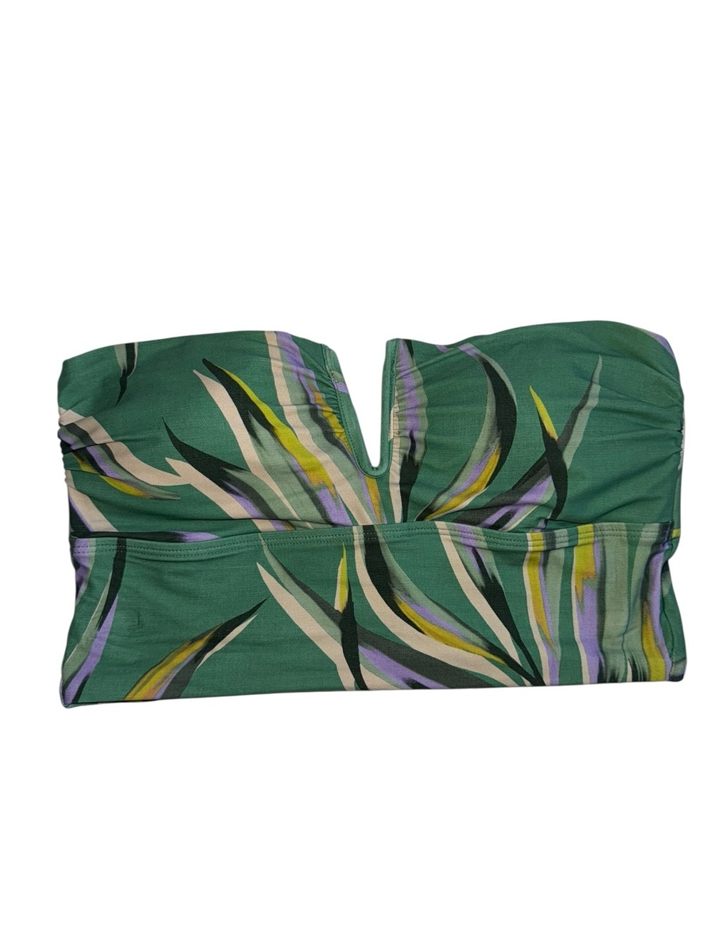 Mimi Flamingo Finn Midkini Green Swim Top Coastal Leaves 6 - Picture 3 of 7